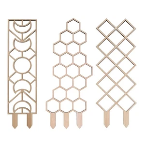 3 Piezas Madera Panal-Plantas-Soporte de Escalada, Rejilla-Escalada-Plantas 8398 - Imagen 1 de 9