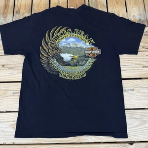 2017 Harley-Davidson Pikes Peak Colorado Springs Eagle T-Shirt Men’s Size M - Picture 1 of 8