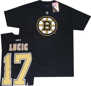 Boston Bruins Milan Lucic Net ack Reebok T Shirt New Tags Men's - Picture 1 of 3