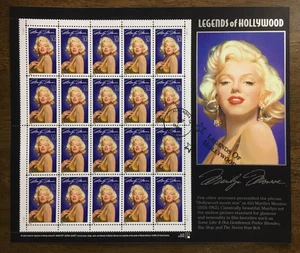MARILYN MONROE #2967 First day of issue Hollywood Full Sheet of 20 stamps MNH OG - Picture 1 of 1
