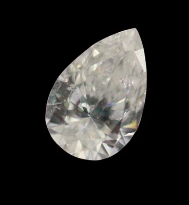 Lustrous Natural Loose Diamond 0.16 Ct Pear Cut 4 x 3 mm E Color SI2 Clarity - Image 1 of 4