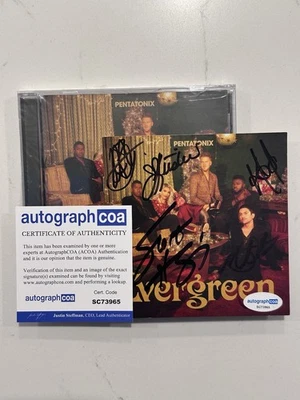 PENTATONIX SIGNED EVERGREEN CD Auto AUTOGRAPHED COA ACOA #1 Foto 1 de 4
