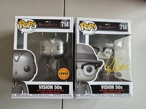 Vision 50s #714 Funko Pop! Signed by Paul Bettany JSA AND Chase - Picture 1 of 13