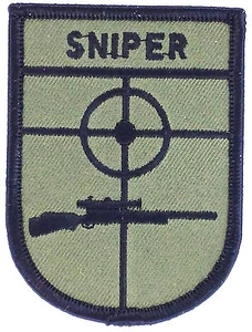 SNIPER ARMY MILITARY BADGE PATCH PATCHES MORALE AIRSOFT COMBAT PAINTBALL - Bild 1 von 1