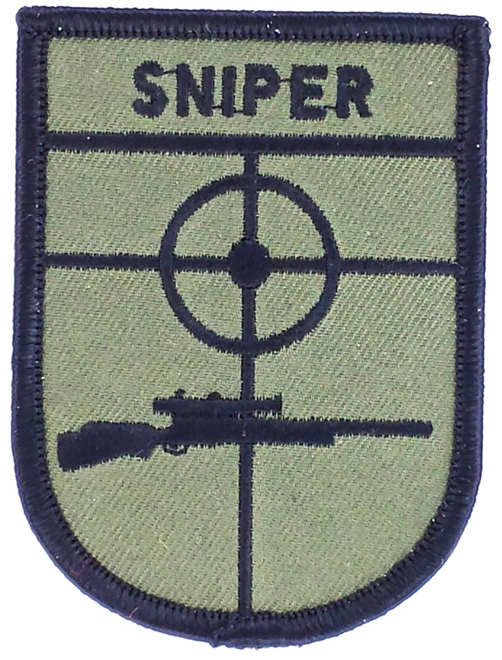 SNIPER ARMY MILITARY BADGE PATCH PATCHES MORALE AIRSOFT COMBAT PAINTBALL - Image 1 of 1