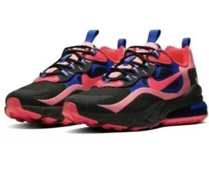 ZAPATOS NIKE AIR MAX 270 REACT GS JUVENILES Talla 6Y / MUJERES Talla 7.5 NEGRO ROSA CT1579-001 - Imagen 1 de 6