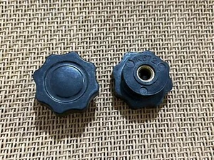 4pcs K672 Bakelite Skirted Control Knob 30mmDx14mmH Black for 6mm Shaft - Picture 1 of 1