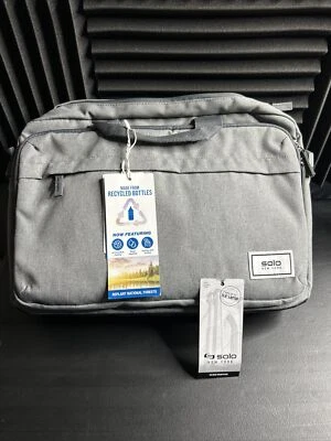 Solo New York - Maletín para portátil de 15,6" - Gris jaspeado [UBN127-10] Reciclado Foto 1 de 4