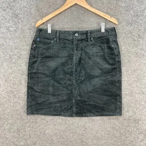Gap Womens Skirt Size US 8 AU 12 Grey Corduroy Mini Mid Rise Zip 26632 - Picture 1 of 12