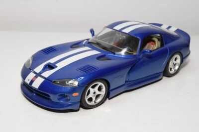 B60 1:18 BBURAGO BURAGO DODGE VIPER GTS COUPE MET. BLUE EXC. COND. - Immagine 1 di 4