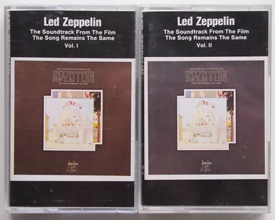 LED ZEPPELIN - SONG REMAINS (SWANSONG K489402) EUROPE 2x CASSETTE SET RE. CLEAR - Image 1 of 4