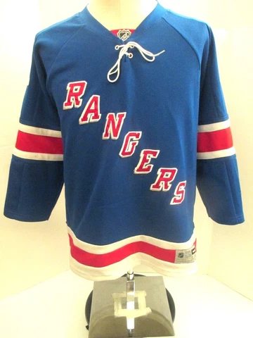 NHL New York Rangers Jersey #61 Rick Nash Reebok Youth Size L/XL Sewn Hip Tag Cover