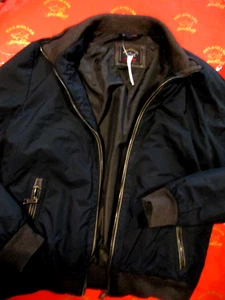 PAUL SHARK WINTER SUMMER JACKE LEDER SCHURWOLLE GR L HYBRIDJACKE - Bild 1 von 8