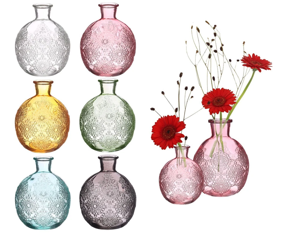 NaDeco Kugelvase Bologna | Kugelflasche | Glas Flaschen | Kleine Dekovase Glas - Bild 1 von 1