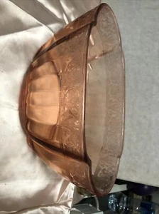 Vintage Etched Cut Glass Decorative Bowl 10.5”x5” - Picture 1 of 6