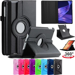 For Samsung Galaxy Tab A8 A9 A7 S8 S10 S9 T220 Rotate Leather Stand Case Cover - Picture 1 of 47