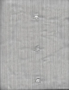 NOS EXCELLO 50s-60s Beige +White FLECKS Black Stripe Loop Collar Short Sleeves M - Picture 1 of 5