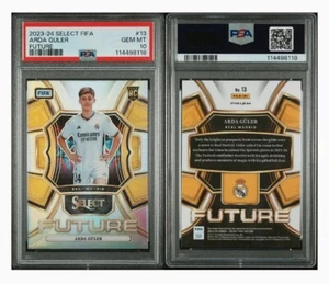 2023-24 Panini Select FIFA - Select Future Arda Guler #13 PSA 10 GEM MINT POP 4 - Foto 1 di 1