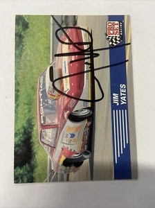 Jim Yates Autograph 1991 Pro Set Racing #96 - Picture 1 of 2