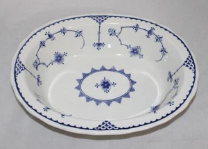 FURNIVALS TAZÓN OVALADO PARA SERVIR VERDURAS 10" AZUL DINAMARCA INGLATERRA - Imagen 1 de 4