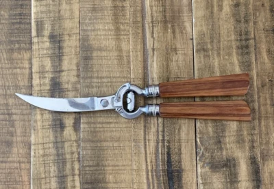 Lifetime Cutlery Poultry Shears Rome Italy Stainless Steel Wood Handle - Image 1 of 3
