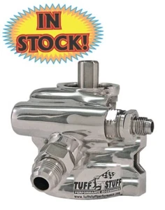Tuff Stuff 20-874P - GM Type II Polished Aluminum Power Steering Pump - Picture 1 of 2