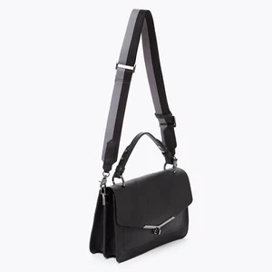 Botkier Valentina Black Pebbled Leather satchel Bag Purse NWT - Picture 1 of 8