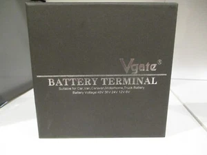 Vgate Battery Terminal Clamps 6 X 1/0 AWG Gauge Studs M 10 or 3/8”-16 - Picture 1 of 2