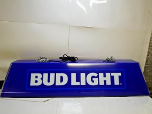 Budweiser Bud Light Beer Pool Table Hanging Advertising Bar Lamp - Picture 1 of 6