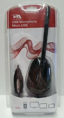 CYBER ACOUSTICS USB Microphone Micro USB CVL-1084 Noise Cancelling  - Image 1 of 2