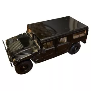 1:18 Diecast Metall schwarz 4 Türer Hummer Mario 6,5L Diesel Top Ausstellungszustand - Bild 1 von 10