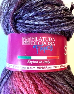 1 sk VINTAGE Filatura di Crosa Fancy SHIRO #7 Pink Purple Ombre 3.5 oz 197 y - Picture 1 of 6