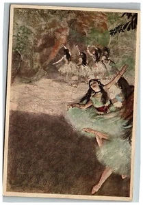 1960s Ballet Girls On The Stage Postcard Edgar Degas (1834-1917) Palmer Dance - Picture 1 of 2