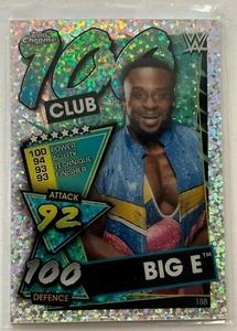 2021 Topps Chrome WWE Slam Attax - BIG E (100 Club) Speckle Refractor #188 - Picture 1 of 1