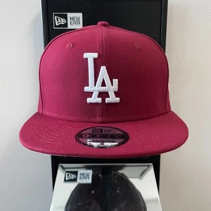 MLB - Los Angeles Dodgers 9FIFTY Adjustable Snap-Back New Era Cap - Burgundy - Picture 1 of 4