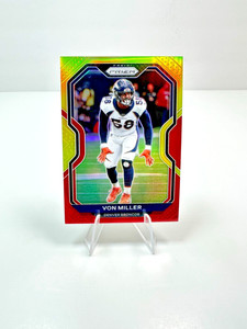 2020 Panini Prizm Red and Yellow Prizm #'d /49 Von Miller #117