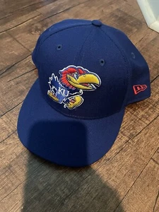 Kansas Jayhawks New Era Hat 7 3/4 - Picture 1 of 3