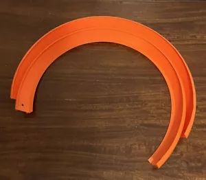 Hot Wheels Criss Cross Crash Curved Track Replacement Piece Orange Loops ONLY - Picture 1 of 2