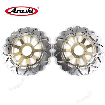 Rotores de discos de freno delanteros para Honda VFR800A VFR 800 Interceptor ABS 2002-2009 Foto 1 de 4