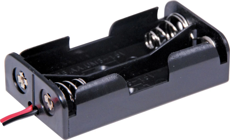 2 X AA Battery Holder With Fly Leads - image 1 of 1