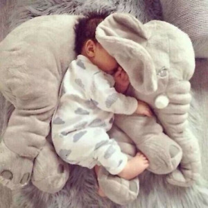 24" Elephant Soft Plush Toy Animal Stuffed Pillow Large Kids Baby Snuggle Gifts