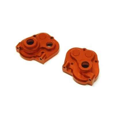 NEW STRC Aluminum HD Center Transmission Case : HPI Venture Orange - Image 1 of 2