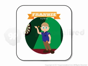 Personalised Gift Dart Player Darts Coaster Sport Novelty Custom Present For Him - Picture 1 of 36