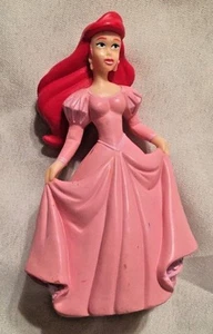 Disney Pink 3.5" Resin Princess Ariel Mermaid Woman Girl Figurine Cake Topper - Picture 1 of 2