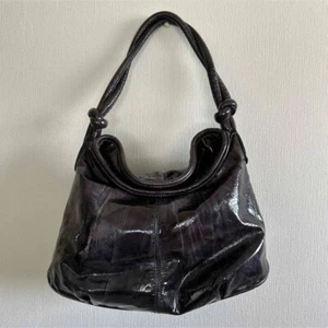 echt FRANCESCO BIASIA y2k Hobo Bag Hand Leder Schulter Vintage Navy - Bild 1 von 7