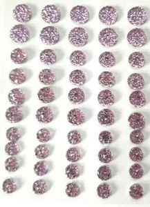 CraftbuddyUS CB70LILAC 50 Self Adhesive Clear Crystal Rhinestone Moon Rock Gem - Picture 1 of 2