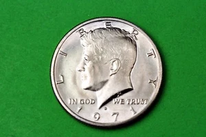 1971-D GEM BU Mint State Kennedy US Half Dollar Coin - Picture 1 of 2