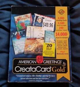 American Greetings Creatacard Gold Version 3 [CD-ROM] Windows 95/98 VINTAGE RARE - Picture 1 of 2