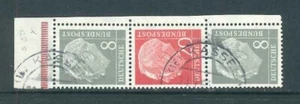 BRD Bund Heuss Zusammendruck S 50 Y II gestempelt Kassel - Mi. 350,- - Bild 1 von 1