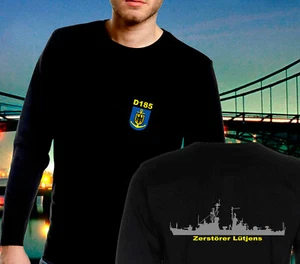 Marine#3 D 185, cacciatorpediniere Lütjens, D185, D-185, camicia, polo, felpa con cappuccio fino a 6XL - Foto 1 di 21